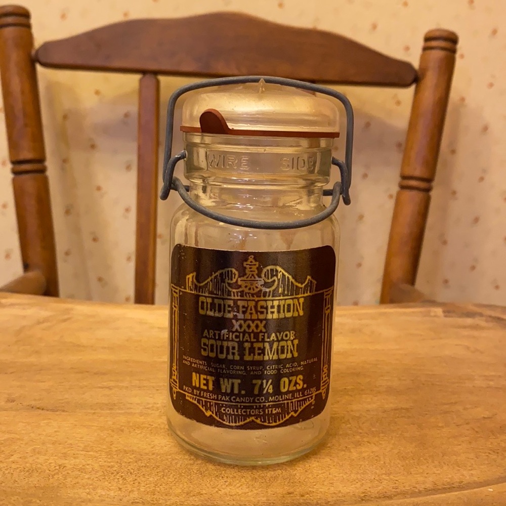 Vintage old fashion candy jar